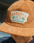 Cord Snapback Hat / Tan