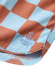 Seaesta Surf x Heather Taylor Home Boardshorts - Scallop Retro Flare in Sky Blue