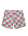 Seaesta Surf x Heather Taylor Home Boardshorts - Scallop Retro Flare in Sky Blue
