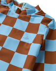 Seaesta Surf x Heather Taylor Home / Candy Check Long Sleeve Swimsuit / Sky Blue