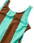 Seaesta Surf x Heather Taylor Home / Retro Stripe Swimsuit / Mint Chip