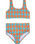 Houndstooth / Two Piece Swimsuit