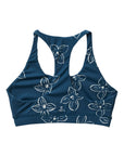 Seaesta Surf x Leah Bradley / Women's Sports Bra / Floral