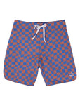 Men's Boardshorts / Wavy Checks Navy