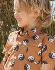 Yin Yang Button Up Shirt / Youth / Autumn