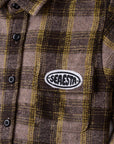 Patch Flannel Shirt / Youth / Charcoal