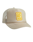 Tan Embroidered Surf Eat Nap Snapback Hat