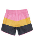 Seaesta Surf Boys Boardshorts – Scallop Retro Flare in Triple Scoop Bubblegum