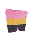 Seaesta Surf Boys Boardshorts – Scallop Retro Flare in Triple Scoop Bubblegum