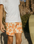 Seaesta Surf x Ty Williams Boys Boardshorts – Scallop Retro Flare in Almond