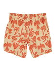 Seaesta Surf x Ty Williams Boys Boardshorts – Scallop Retro Flare in Almond