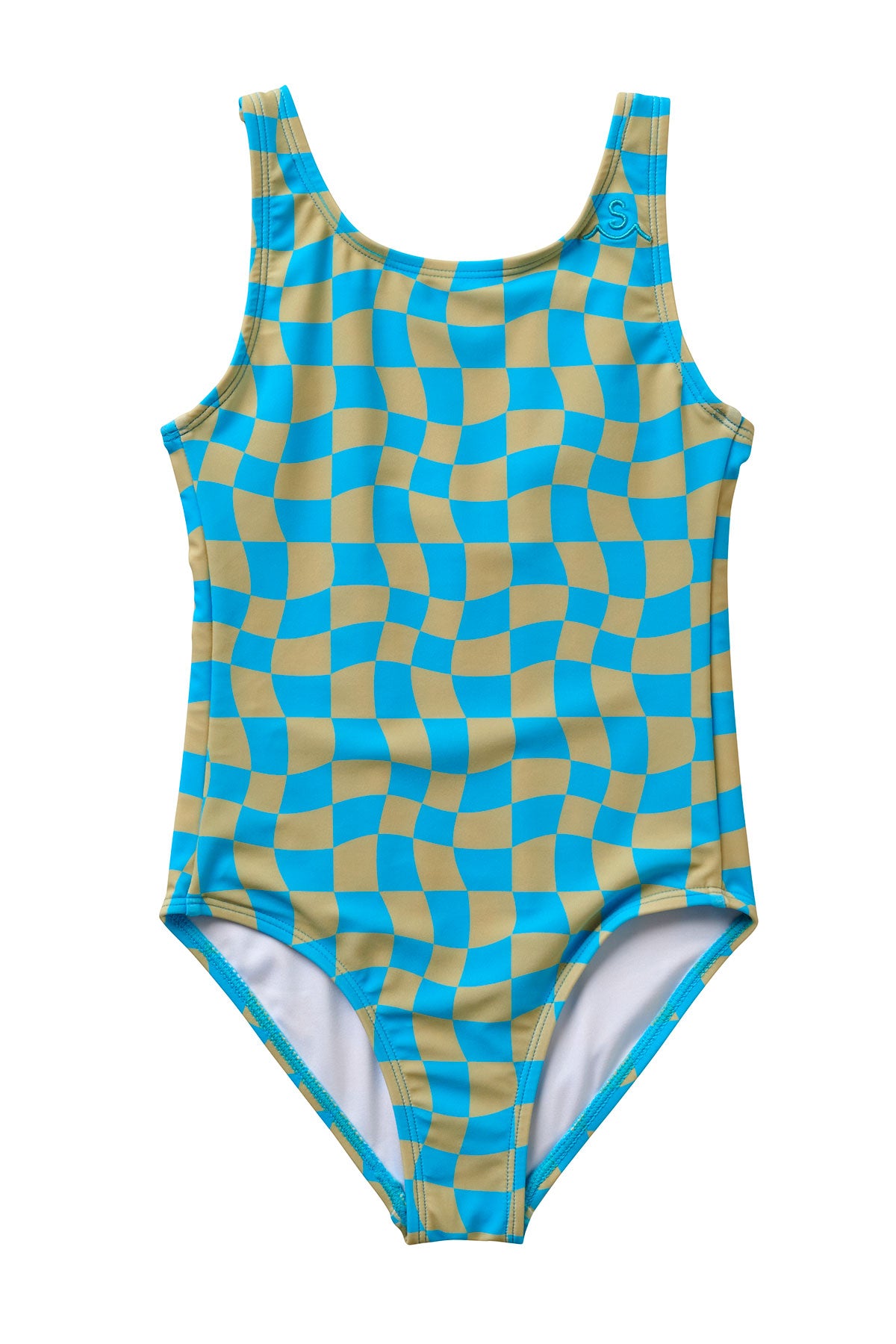 Wavy Checks Swimsuit Avocado SEAESTA SURF
