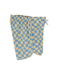 Seaesta Surf Boys Boardshorts – Scallop Retro Flare in Wavy Checks Banana