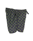 Seaesta Surf Boys Boardshorts – Scallop Retro Flare in Wavy Checks Pine