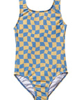 Wavy Checks Swimsuit / Banana