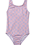 Wavy Checks Swimsuit / Lavender