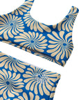 Wavy Floral / Two Piece Swimsuit / Panama