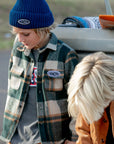 Patch Flannel Shirt / Youth / Emerald