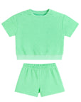 Floral Terry Set / Mint