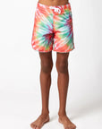 Seaesta Surf Boys Boardshorts – Scallop Retro Flare in Sea Ripple Tie Dye