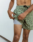 Men's Boardshorts / Calico Crab / Army / with LINER