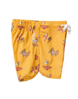 Seaesta Surf x Peanuts® Snoopy Boys Boardshorts – Scallop Retro Flare in Mustard