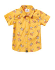 Seaesta Surf x Peanuts® Snoopy Shade Button Up Shirt / KIDS / Mustard