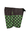 Seaesta Surf x Teenage Mutant Ninja Turtles® Boys Boardshorts – Scallop Retro Flare in Mutant Checker Turtle Green