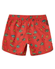 Seaesta Surf x Teenage Mutant Ninja Turtles® Boys Boardshorts – Scallop Retro Flare in Raph Red