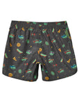 Seaesta Surf x Teenage Mutant Ninja Turtles® Boys Boardshorts – Scallop Retro Flare in Sewage Grey