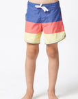 Seaesta Surf Boys Boardshorts – Scallop Retro Flare in Triple Scoop Velvet
