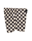 Seaesta Surf x Peanuts® Boys Boardshorts – Scallop Retro Flare in Black & White Checker - Strand