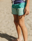 Seaesta Surf Boys Boardshorts – Scallop Retro Flare in Triple Scoop Blue Moon