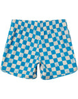 Seaesta Surf x Peanuts® Boys Boardshorts – Scallop Retro Flare in Turquoise Venice