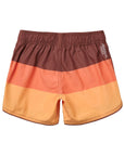 Seaesta Surf Boys Boardshorts – Scallop Retro Flare in Triple Scoop Butter Pecan