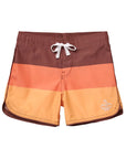 Seaesta Surf Boys Boardshorts – Scallop Retro Flare in Triple Scoop Butter Pecan