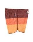 Seaesta Surf Boys Boardshorts – Scallop Retro Flare in Triple Scoop Butter Pecan