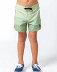 Seaesta Surf Boys Boardshorts – Scallop Retro Flare in Triple Scoop Pistachio