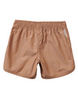 Seaesta Surf x Surfy Birdy Boys Boardshorts – Scallop Retro Flare in Smiley Khaki