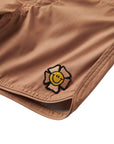 Seaesta Surf x Surfy Birdy Boys Boardshorts – Scallop Retro Flare in Smiley Khaki