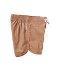 Seaesta Surf x Surfy Birdy Boys Boardshorts – Scallop Retro Flare in Smiley Khaki
