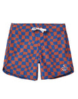 Seaesta Surf Boys Boardshorts – Scallop Retro Flare in Wavy Checks Navy
