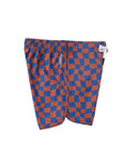 Seaesta Surf Boys Boardshorts – Scallop Retro Flare in Wavy Checks Navy