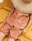 Seaesta Surf x Peanuts® Snoopy Shade Button Up Shirt / KIDS / Clay
