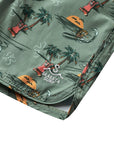 Seaesta Surf x SpongeBob® Boys Boardshorts – Scallop Retro Flare in Plankton Green