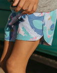 Seaesta Surf Boys Boardshorts – Scallop Retro Flare in Sunshine Space Tahiti