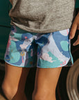 Seaesta Surf Boys Boardshorts – Scallop Retro Flare in Sunshine Space Tahiti