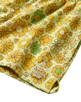 Women's Boardshorts / Surfy Birdy / Retro Daydream Floral / Chartreuse