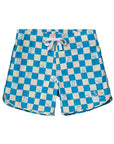 Seaesta Surf x Peanuts® Boys Boardshorts – Scallop Retro Flare in Turquoise Venice