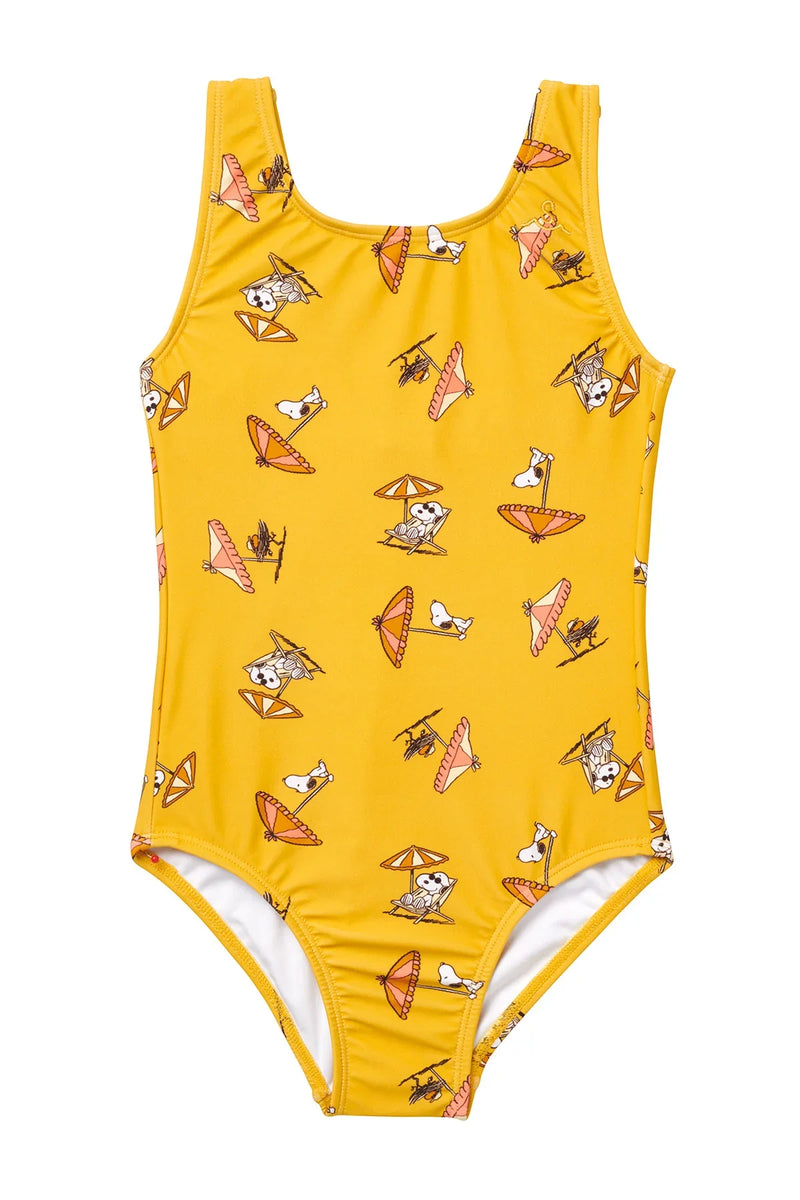Seaesta Surf x Peanuts® Snoopy Shade Swimsuit / Mustard